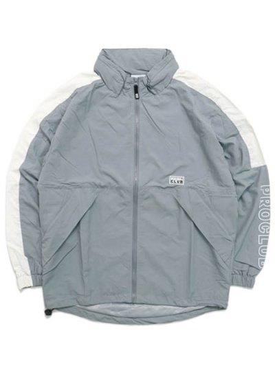 画像1: 【送料無料】PRO CLUB FULL COURT WINDBREAKER JACKET SLATE