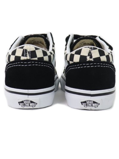 画像4: 【KIDS】VANS TODDLER OLD SKOOL V PRIMARY CHECK BLK/WH