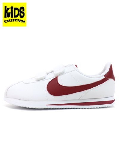 画像1: 【KIDS】NIKE CORTEZ BASIC SL PSV WHITE/GYM RED 