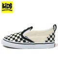 【KIDS】VANS TODDLER SLIP-ON V CHECKERBOARD BLK/WHT