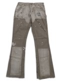 【送料無料】mnml B243 FLARE DENIM SLATE