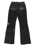 【送料無料】mnml B243 FLARE DENIM BLACK