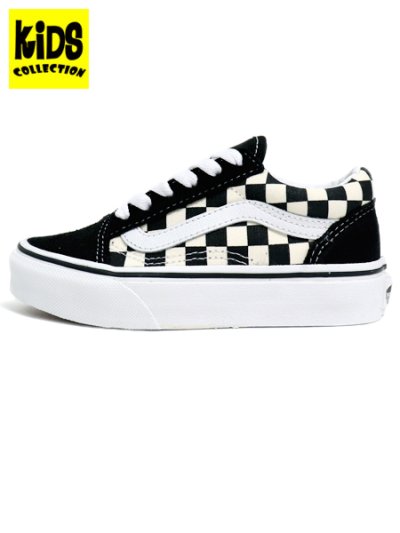 画像1: 【KIDS】VANS KIDS UY OLD SKOOL PRIMARY CHECK BLK/WHT