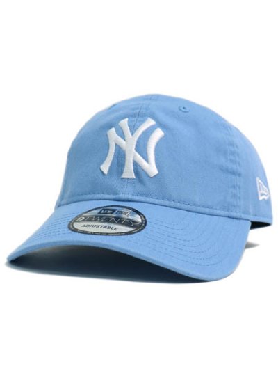 画像1: NEW ERA 9TWENTY CLOTH STRAP WASHED YANKEES SB/WH