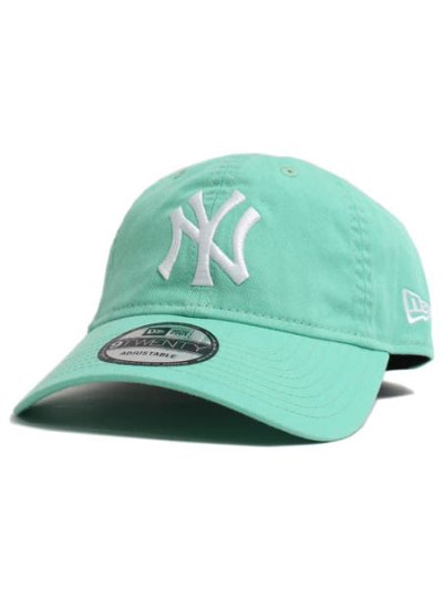 画像1: NEW ERA 9TWENTY CLOTH STRAP WASHED YANKEES BT/WH