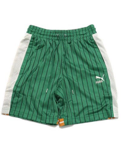 画像1: 【SALE】PUMA FTF T7 MESH SHORT-ARCHIVE GREEN