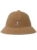 【送料無料】KANGOL BRAID CASUAL-TAN LINEN