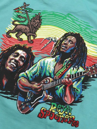 画像4: 【SALE】REYN SPOONER BOB MARLEY TUFF GONG TEE SEAFOAM