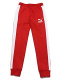 PUMA ICONIC T7 TRACK PANT-HIGH RISK RED