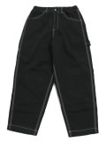 【SALE】MANASTASH WASHED PAINTER PANTS BLACK