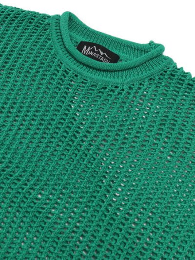 画像3: 【SALE】MANASTASH MESH SUMMER SWEATER GREEN