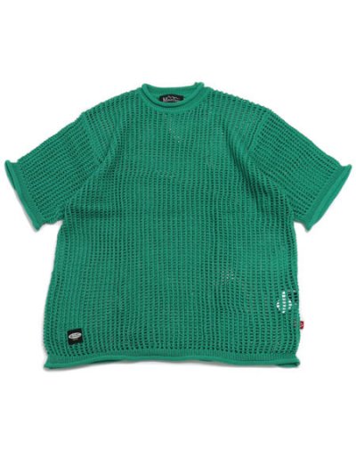 画像1: 【SALE】MANASTASH MESH SUMMER SWEATER GREEN