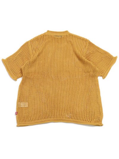 画像2: 【SALE】MANASTASH MESH SUMMER SWEATER YELLOW