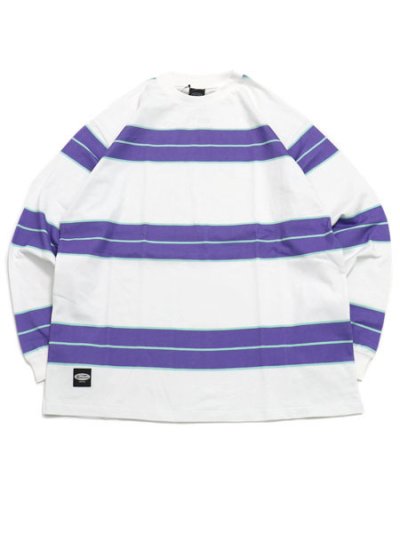 画像1: 【SALE】MANASTASH ABERDEEN RUGGER L/S TEE WHITE