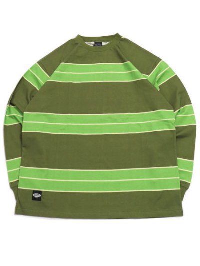 画像1: 【SALE】MANASTASH ABERDEEN RUGGER L/S TEE OLIVE