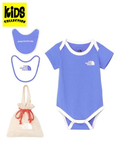 画像1: 【KIDS】THE NORTH FACE BABY S/S ROMPERS & 2P BIB