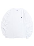 CHAMPION RW 9.4oz JERSEY LONG SLEEVE TEE-WHITE