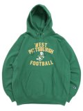【SALE】CHAMPION RW 10oz FT HOODED SWEAT GRAPHIC-MD GREEN