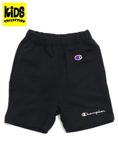 画像1: 【KIDS】CHAMPION KIDS SWEAT SHORTS-BLACK