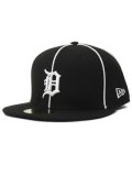 NEW ERA 59FIFTY PIPING TIGERS BLACK/WHITE