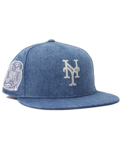 画像1: NEW ERA 59FIFTY SUBWAY NY METS WASH DENIM