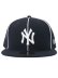 画像2: NEW ERA 59FIFTY PIPING YANKEES NAVY/WHITE (2)