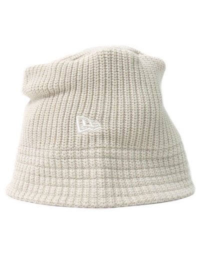 画像2: NEW ERA KNIT BUCKET BASIC STONE/CREAM