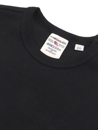 画像3: 【KIDS】AVIREX KIDS DAILY RIB CREW TEE BLACK