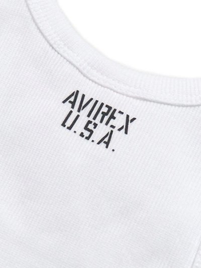 画像4: 【KIDS】AVIREX KIDS DAILY RIB CREW TEE WHITE