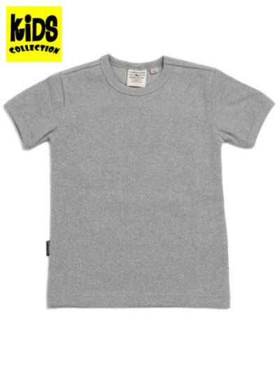 画像1: 【KIDS】AVIREX KIDS DAILY RIB CREW TEE GREY