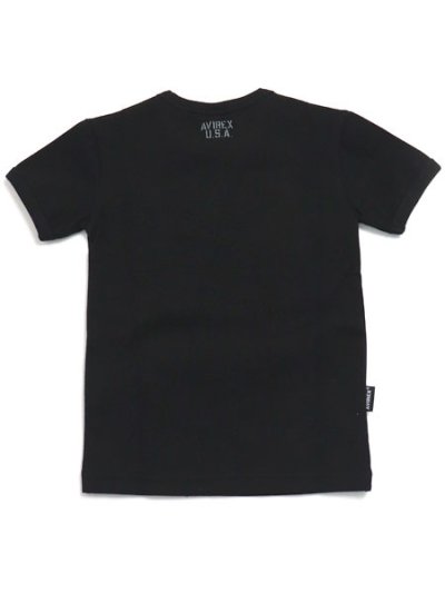 画像2: 【KIDS】AVIREX KIDS DAILY RIB CREW TEE BLACK