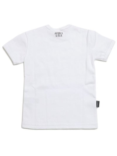 画像2: 【KIDS】AVIREX KIDS DAILY RIB CREW TEE WHITE