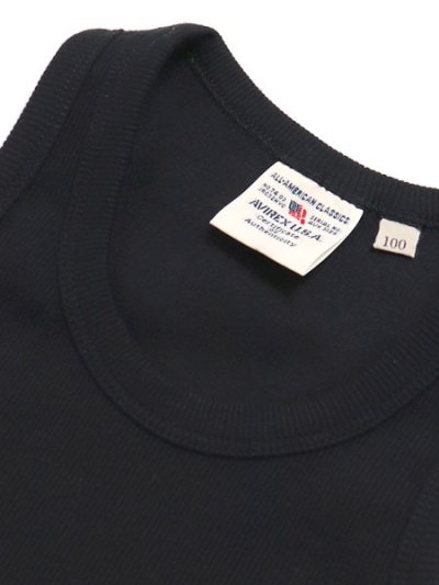 画像3: 【KIDS】AVIREX KIDS DAILY RIB TANK TOP BLACK