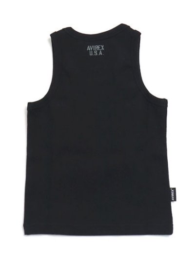 画像2: 【KIDS】AVIREX KIDS DAILY RIB TANK TOP BLACK