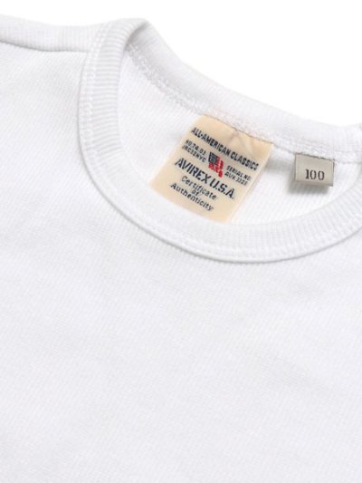 画像3: 【KIDS】AVIREX KIDS DAILY RIB CREW TEE WHITE