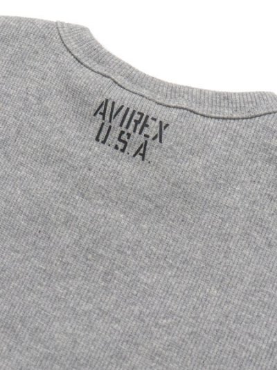 画像4: 【KIDS】AVIREX KIDS DAILY RIB CREW TEE GREY