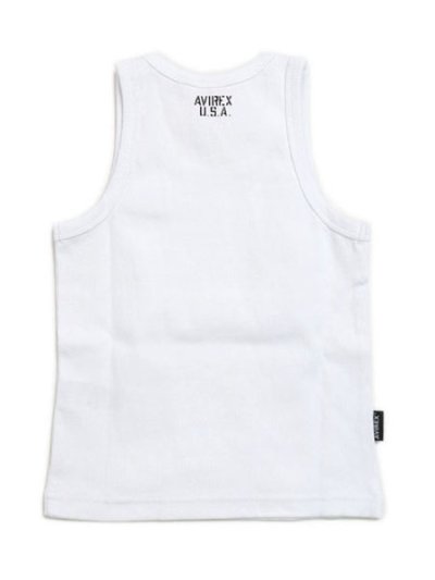 画像2: 【KIDS】AVIREX KIDS DAILY RIB TANK TOP WHITE