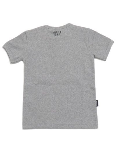 画像2: 【KIDS】AVIREX KIDS DAILY RIB CREW TEE GREY