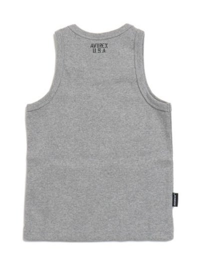 画像2: 【KIDS】AVIREX KIDS DAILY RIB TANK TOP GREY