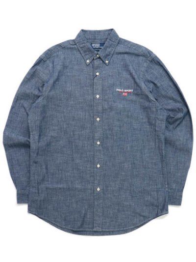 画像1: 【送料無料】POLO RALPH LAUREN POLO SPORT CLASSIC FIT CHAMBRAY LS SHIRT