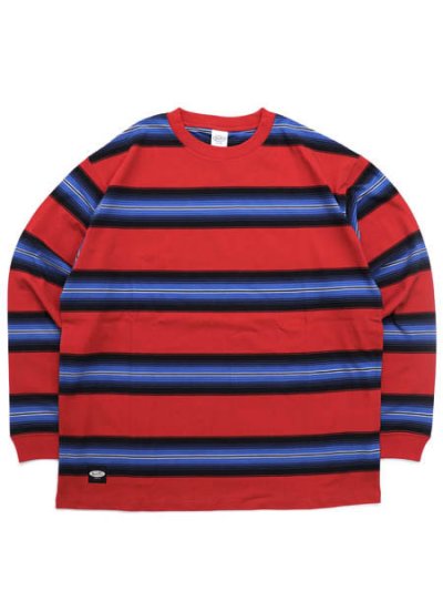 画像1: 【SALE】MANASTASH 90'S MULTI STRIPE TEE