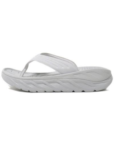 画像2: 【SALE】HOKA ORA RECOVERY FLIP LUNAR ROCK/WHITE
