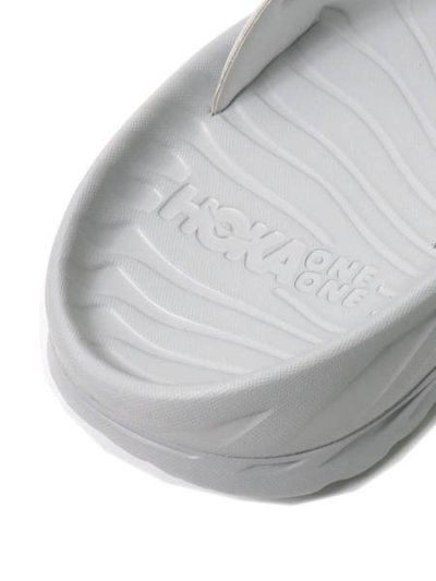 画像6: 【SALE】HOKA ORA RECOVERY FLIP LUNAR ROCK/WHITE