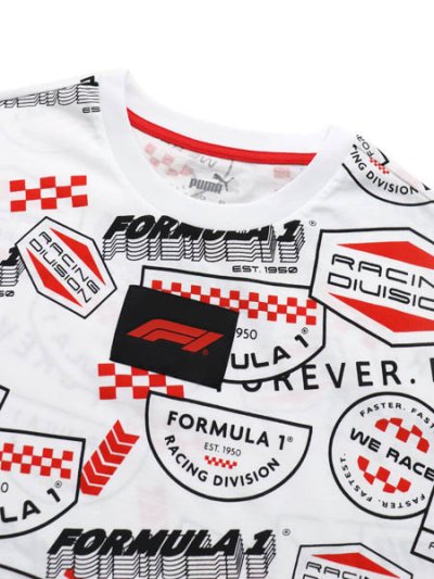 画像3: 【SALE】PUMA F1 STATEMENT AOP TEE