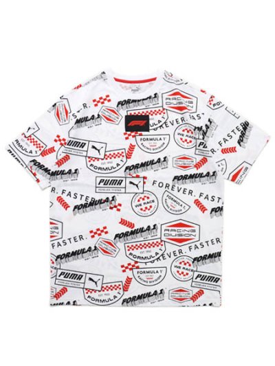 画像1: 【SALE】PUMA F1 STATEMENT AOP TEE