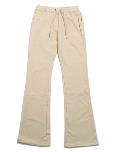 画像1: 【送料無料】EPTM. FRENCH TERRY FLARE PANTS-KHAKI