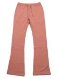 【送料無料】EPTM. FRENCH TERRY FLARE PANTS-DARK PINK