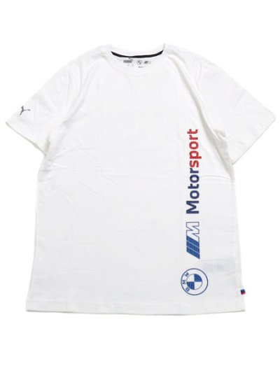 画像1: 【SALE】PUMA BMW MMS LOGO TEE-PUMA WHITE