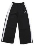 PUMA T7 OVERSIZE WOVEN TRACK PANT-PUMA BLACK