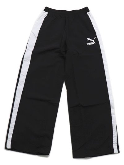 画像1: PUMA T7 OVERSIZE WOVEN TRACK PANT-PUMA BLACK